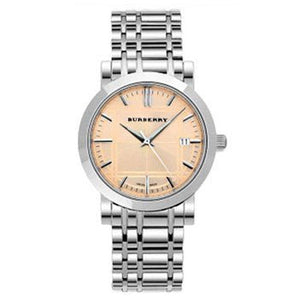 Buy Shop Burberry Heritage Collection Rose Gold Dial Silver Steel Strap Watch for Men - BU1352 USA Online
