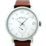 Buy Shop Marc Jacobs Baker White Dial Brown Leather Strap Watch for Women - MBM1265 USA Online