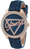 Buy Shop Guess Little Flirt Quartz Blue Dial Blue Leather Strap Watch For Women - W0456L6 USA Online