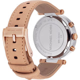 Buy Shop Michael Kors Parker Chronograph White Dial Tan Leather Strap Watch for Women - MK5633 USA Online
