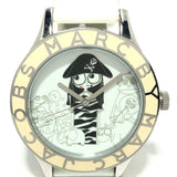 Buy Shop Marc Jacobs Miss Marc Pirate White Dial White Leather Strap Watch for Women - MBM1146 USA Online