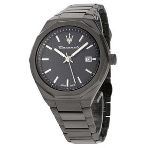 Buy Shop Maserati Stile Quartz Black Dial Black Steel Strap Watch For Men - R8853142001 USA Online