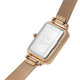 Buy Shop Daniel Wellington Quadro Pressed Melrose Pink Dial Pink Mesh Bracelet Watch For Women - DW00100510 USA Online