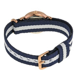 Buy Shop Daniel Wellington Classy Glasgow White Dial Two Tone Nylon Strap Watch For Women - DW00100066 USA Online