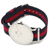 Buy Shop Daniel Wellington Classic Oxford White Dial Two Tone Nylon Strap Watch For Men - DW00100015 USA Online