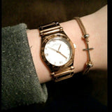 Buy Shop Marc Jacobs Amy White Dial Rose Gold Steel Strap Watch for Women - MBM8559 USA Online