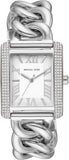 Buy Shop Michael Kors Emery Three Hand White Dial Silver Steel Strap Watch For Women - MK7438 USA Online