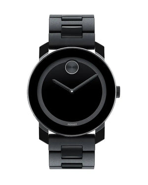 Buy Shop Movado Bold Black Dial Black Steel Strap Watch For Men - 3600047 USA Online