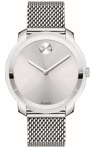 Buy Shop Movado Bold Silver Dial Silver Mesh Bracelet Watch For Women - 3600241 USA Online