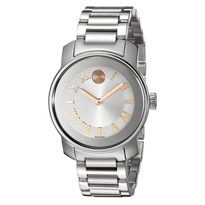 Buy Shop Movado Bold Silver Dial Silver Steel Strap Watch for Women - 3600244 USA Online