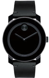 Buy Shop Movado Bold Black Dial Black Leather Strap Watch For Men - 3600306 USA Online