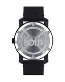 Buy Shop Movado Bold Black Dial Black Leather Strap Watch For Men - 3600306 USA Online