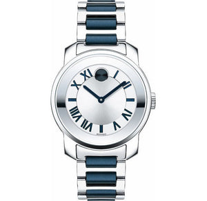 Buy Shop Movado Bold Silver Dial Two Tone Steel Strap Watch For Women - 3600354 USA Online
