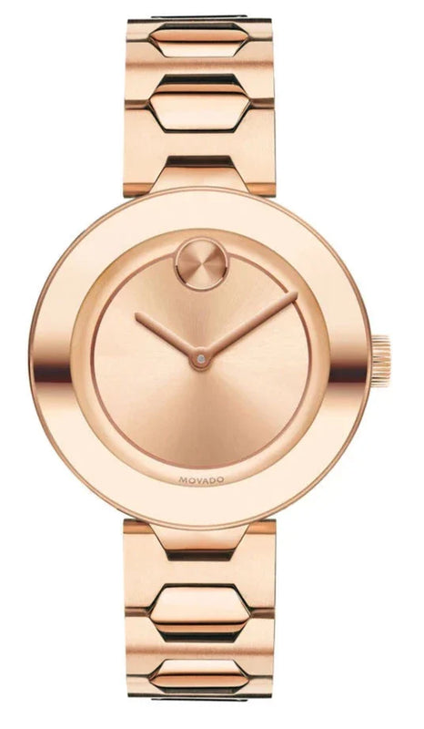 Buy Shop Movado Bold Rose Gold Dial Rose Gold Steel Strap Watch for Women - 3600342 USA Online