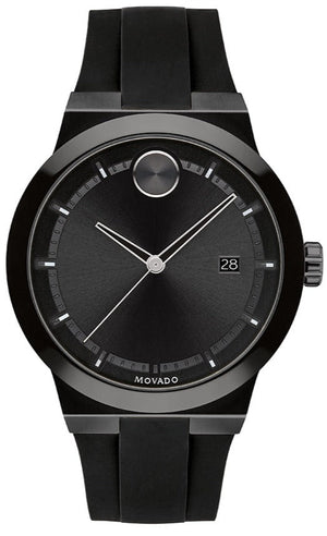 Buy Shop Movado Bold Fusion Black Dial Black Rubber Strap Watch for Men - 3600621 USA Online
