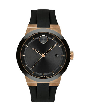 Buy Shop Movado Bold Fusion Black Dial Black Silicone Strap Watch for Men - 3600622 USA Online