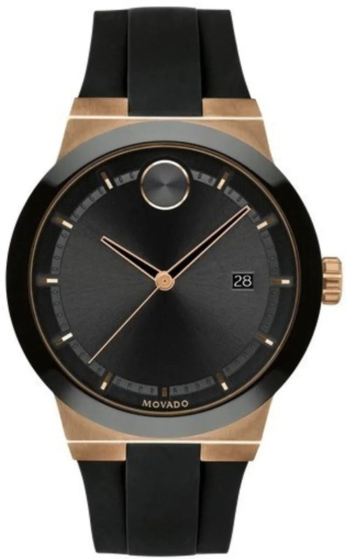 Buy Shop Movado Bold Fusion Black Dial Black Silicone Strap Watch for Men - 3600622 USA Online