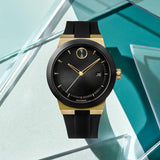 Buy Shop Movado Bold Black Dial Black Rubber Strap Watch for Men - 3600623 USA Online