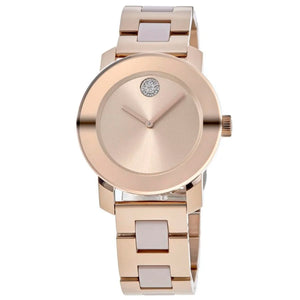 Buy Shop Movado Bold Rose Gold Dial Two Tone Steel Strap Watch for Women - 3600639 USA Online