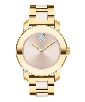 Buy Shop Movado Bold Beige Dial Two Tone Steel Strap Watch For Women - 3600640 USA Online