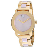 Buy Shop Movado Bold Beige Dial Two Tone Steel Strap Watch For Women - 3600640 USA Online