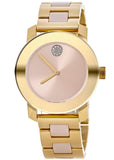 Buy Shop Movado Bold Beige Dial Two Tone Steel Strap Watch For Women - 3600640 USA Online