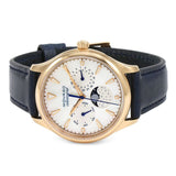 Buy Shop Movado Heritage Celestograf White Mother of Pearl Dial Blue Leather Strap Watch For Women - 3650011 USA Online