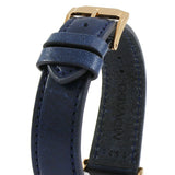 Buy Shop Movado Heritage Celestograf White Mother of Pearl Dial Blue Leather Strap Watch For Women - 3650011 USA Online