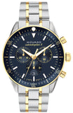 Movado Heritage Calendoplan Chronograph Blue Dial Two Tone Steel Strap Watch For Men - 3650126