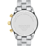 Movado Heritage Calendoplan Chronograph Green Dial Two Tone Steel Strap Watch For Men - 3650167