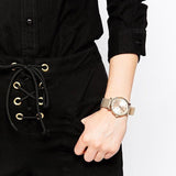 Buy Shop Marc Jacobs Baker Rose Gold Dial Grey Leather Strap Watch for Women - MBM1400 USA Online