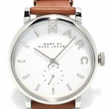 Buy Shop Marc Jacobs Baker White Dial Brown Leather Strap Watch for Women - MBM1265 USA Online