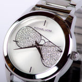 Buy Shop Michael Kors Harman Analog Silver Dial Silver Steel Strap Watch For Women - MK3672 USA Online