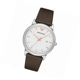 Buy Shop Emporio Armani Herren White Dial Brown Leather Strap Watch For Men - AR11103 USA Online