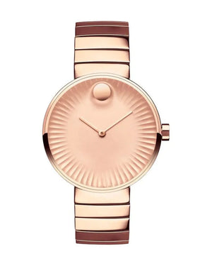 Buy Shop Movado Edge Rose Gold Dial Rose Gold Steel Strap Watch for Women - 3680013 USA Online