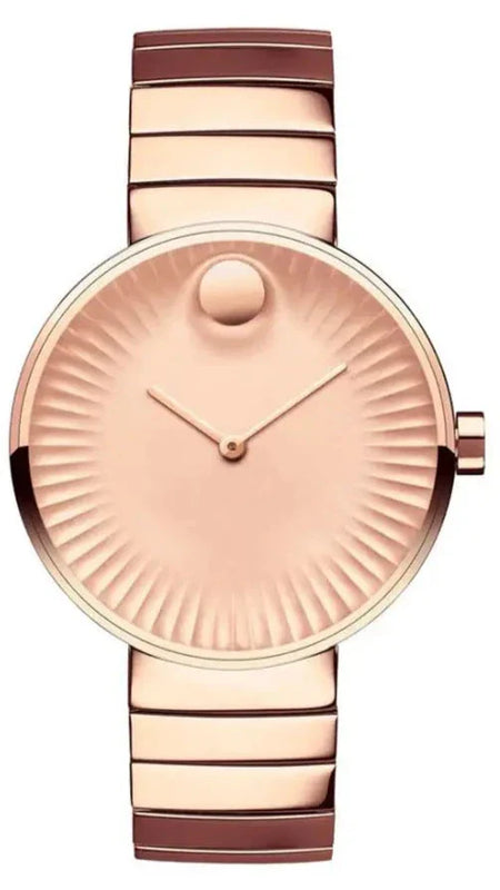 Buy Shop Movado Edge Rose Gold Dial Rose Gold Steel Strap Watch for Women - 3680013 USA Online