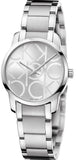 Buy Shop Calvin Klein City Silver Dial Silver Steel Strap Watch for Women - K2G23142 USA Online
