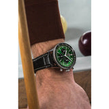 Buy Shop Breitling Navitimer B01 Chronograph 46 Green Dial Black Leather Strap Watch for Men - AB0137241L1P1 USA Online