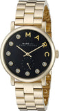 Buy Shop Marc Jacobs Baker Dexter Black Dial Gold Steel Strap Watch for Women - MBM3421 USA Online