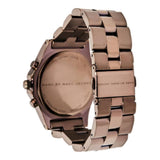 Buy Shop Marc Jacobs Blade Chronograph Brown Dial Brown Steel Strap Watch for Women - MBM3121 USA Online