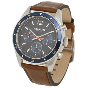 Buy Shop Coach Sullivan Sport Blue Dial Brown Leather Strap Watch for Men - 14606038 USA Online