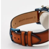 Buy Shop Fossil Neutra Chronograph Blue Dial Brown Leather Strap Watch for Men - FS5791 USA Online