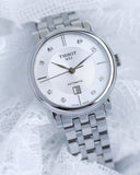 Buy Shop Tissot Carson Premium Automatic Lady Diamonds Silver Dial Silver Steel Strap Watch for Women - T122.207.11.036.00 USA Online