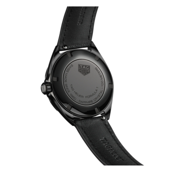 Buy Shop Tag Heuer Formula 1 Quartz Black Dial Black Leather Strap Watch for Women - WBJ1414.FC8234 USA Online
