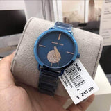 Buy Shop Michael Kors Portia Blue Dial Blue Stainless Steel Strap Watch for Women - MK3680 USA Online
