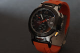 Buy Shop Tissot T Race Chronograph Black Dial Orange Rubber Strap Watch for Women - T048.217.27.057.00 USA Online