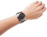 Buy Shop Emporio Armani Lambda Classic Quartz Black Dial Black Leather Strap Watch For Men - AR11020 USA Online