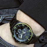 Buy Shop Marc Jacobs Rock Chronograph Black Dial Black Steel Strap Watch for Men - MBM5026 USA Online