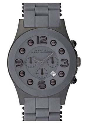 Buy Shop Marc Jacobs Pelly Grey Dial Grey Silicone Strap Watch for Women - MBM2566 USA Online