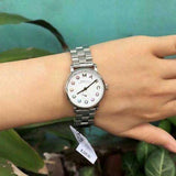Buy Shop Marc Jacobs Baker Dexter White Dial Silver Steel Strap Watch for Women - MBM3423 USA Online